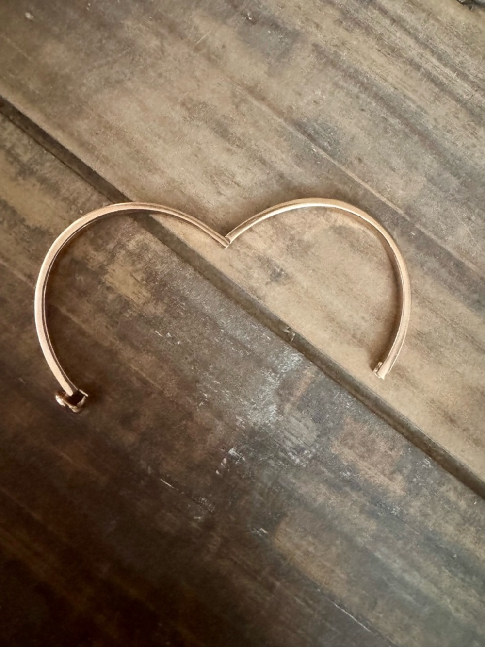 Coach Rose Gold Tone Stackable Rings and Bangle Set - Picture 4 of 8